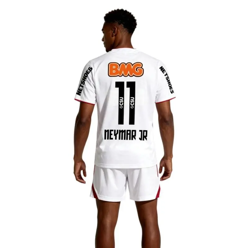 11-12 Barclays Premier League Santos Home No. 11 Short Sleeve Vintage Soccer Jersey