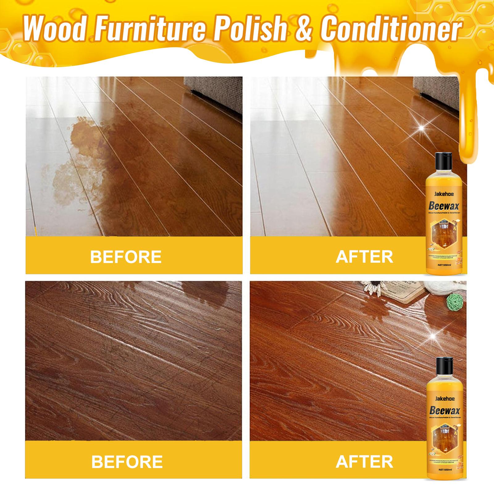 Jakehoe16  Beeswax Wood Polish Spray – Natural, Non-Greasy Formula for a High-Gloss Shine & Superior Surface Protection