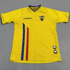 MARATHON Ecuador National Team 2004-2006 Home Jersey, Soccer & Football Jersey, Authentic, Relaxed Fit, Breathable, Moisture-Wicking, Unisex