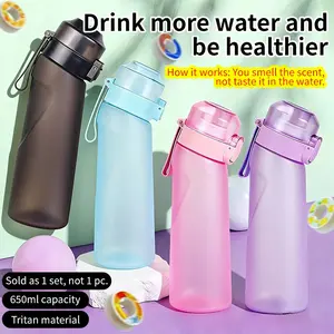1 piece 650ml sports water bottle with 1 random capsule, portable water cup. Ideal as a gift for birthdays, Easter and Mother's Day, suitable for fitness, running, outdoor activities and other occasions.