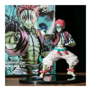 20CM Anime Figure Demon Slayer Akaza Battle Toy Gift Pvc Static Table Decoration