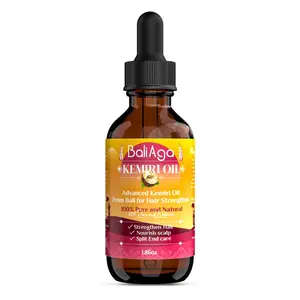 Bali Aga Kemiri Oil Hair | Hair Growth Oil | Ideal for Recesses and Crown | Deep Hydration for Thick and Dry Hair | 100% Natural