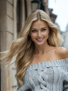 Blonde Highlight 13x4 Lace Front Wig, 28" Body Wave Heat-Resistant Synthetic Hair, Pre-Plucked Natural Hairline, HD Transparent Lace, Free Part for Everyday Wear