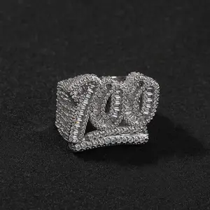 [ICE HUE] Unisex 18K Gold Vacuum Plated Copper Ring with 5A+ Sri Lanka Zircon, 100 Design Numbers, Miami-Italy-Mexico & Micro Inspired, Luxury Costume Jewelry for Daily Wear, Casual Gifting