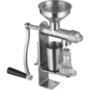 Manual Oil Press Machine, Stainless Steel Oil Extractor, Detachable Press For Easy Cleaning, Household Hand Crank Oil Expeller For Pressing Peanuts, Sesame, Rapeseed, Sunflower, Tea Seeds, Coconut, Hemp And Flaxseed
