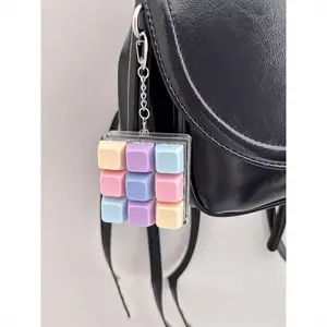 Nine-key cube stress-relief button toy, creative keyboard pendant, suitable for bags, car keychains, adult finger stress-relief keychains, pressure-sensing keychains, soothing keychains, birthday gifts to improve focus, party favors, holiday gifts
