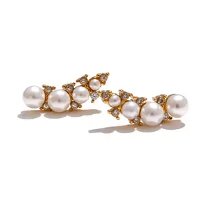 Leah pearl studs