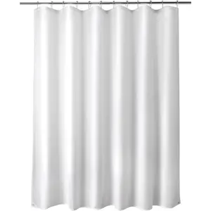 Waterproof Fabric Shower Curtain Liner Washable, Cloth Shower Liner with Magnets, White Shower Liner Soft Fabric, Lightweight Shower Curtain Liner, 70x72 I 2026 new