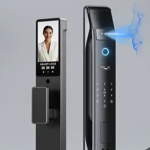 Tuya Smart 3D Face Door Lock Smart Video Lock Security Camera Monitor Intelligent Fingerprint Password Biometric Electronic Key Unlock