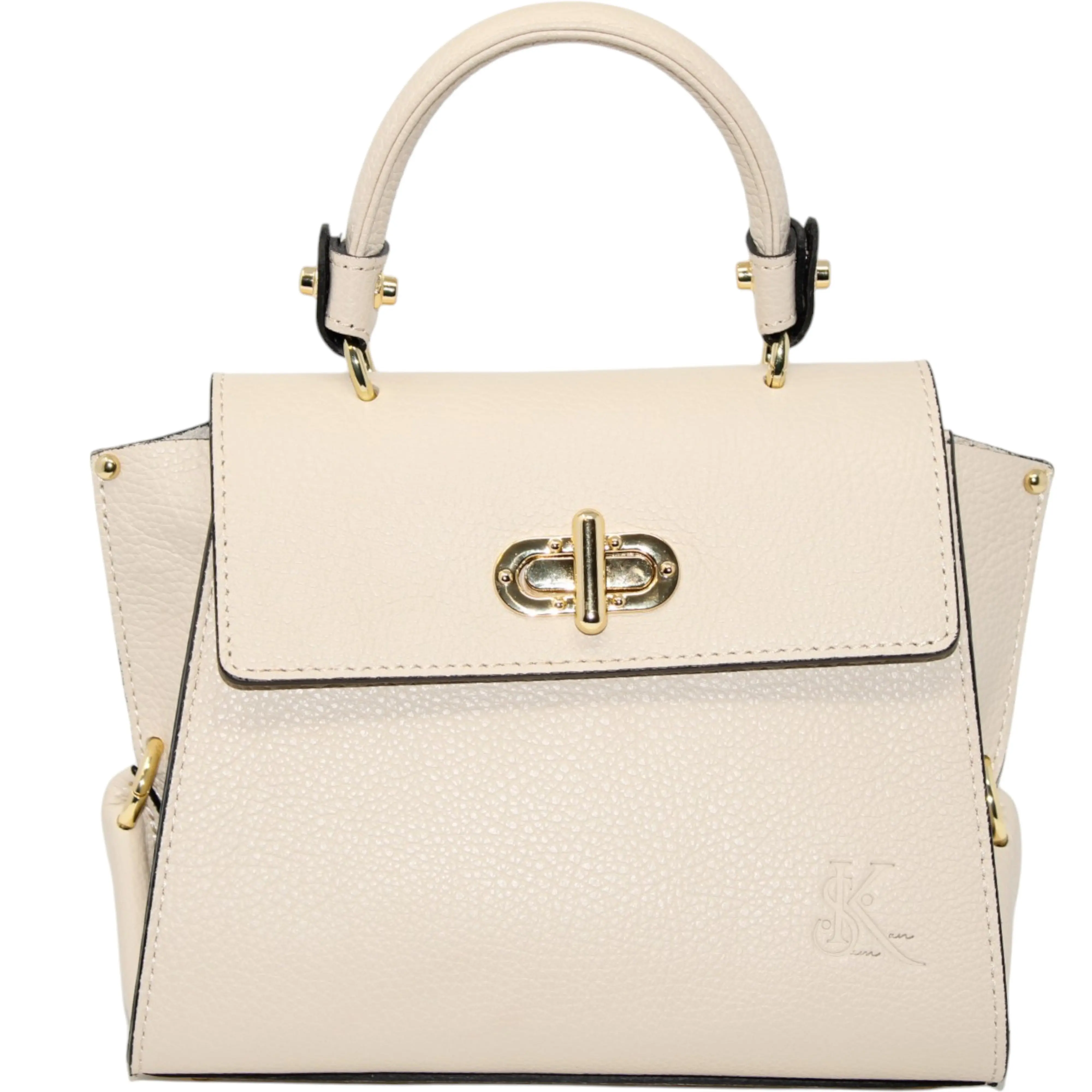 Ivanna - Beige Top Handle Bag | Elegant and Versatile Handbag