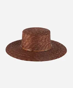 Dandy Hats Capri Short Brim Boater Straw Hat for Men's Fashion Accessories