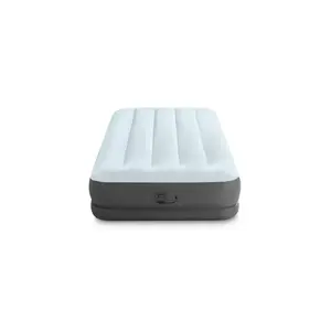 Intex Air Mattress Inflatable Compact TWIN Mid Rise 12" Internal USB Pump Size