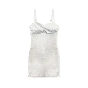 TWEEN NAYLA GAUZE CUTOUT SMOCKED DRESS