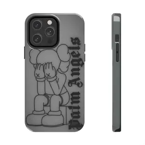 Sitting Kaws Phone Case, Gifts for Him, Angels Gifts, for iPhone 17 16 15 14 13 12 11