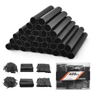 420 count Heat Shrink Tube, 3:1 Ratio Double Wall 7 Sizes Heat Shrink Tubing Kit, Insulation Sealing  Wire Shrink Wrap Tubing for Automotive, Electrical Wire, , Eye Glasses