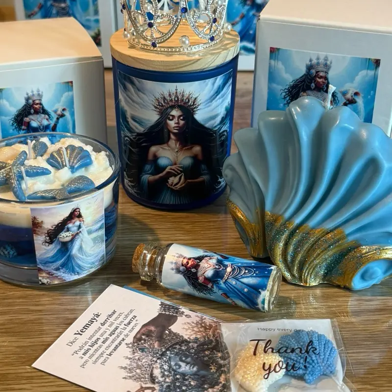 Set Yemaya Candle Set Yemaya Candle