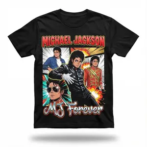 Michael Jackson Mj Forever Shirt Anime Comic Tee Retro Pop Art Eras T-shirt & Sweatshirt Unisex Crewneck Made In 100% Cotton, Design & Printed In The USA