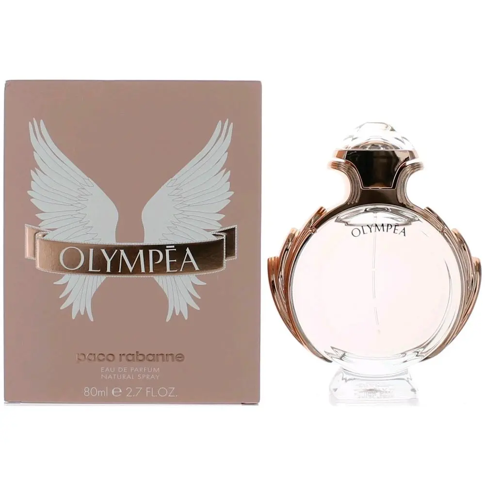 Women's Fragrance Olympea by Paco Rabanne - 2.7 oz (80ml) Authentic Eau De Parfum Spray, Dreamy Floral Musk Scent, Long-Lasting, Authentic Guarantee
