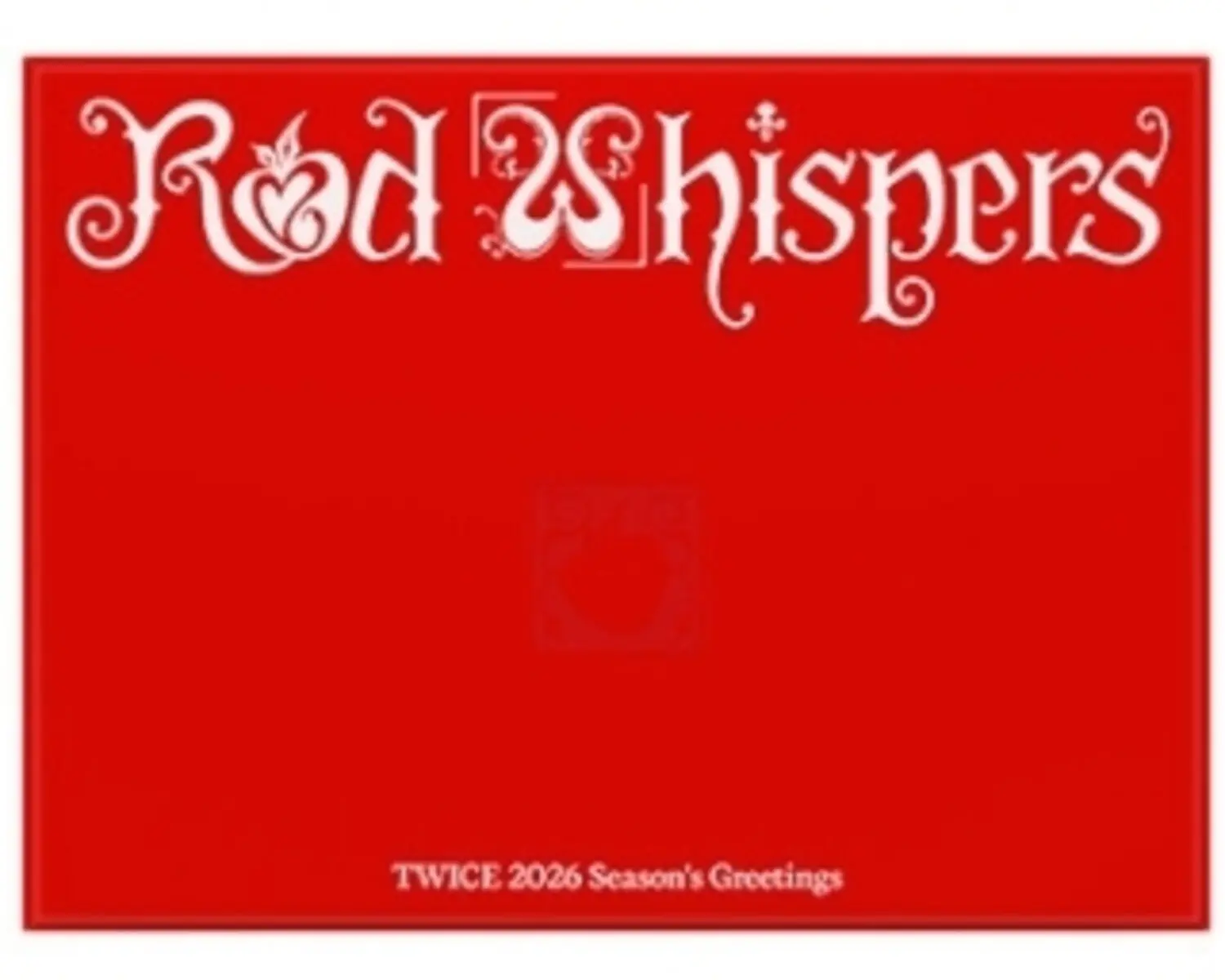 TWICE JYP Entertainment 2026 Season's Greetings Red Whispers Special Photocard Set - 9 Types of Members [COLLECTIBLES] TV/Movie Character Asia-Import Items for Twice Fans