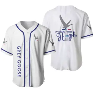 Grey G0ose V0dka White Blue Baseball Jersey Unisex Shirt, Jersey Beer Lovers, Beer Baseball Jersey Unisex, Drink Baseball Shirt, Movie Baseball Jersey Shirt, Beer Lover Shirt, Shirt For Men, Halloween Gift Shirt