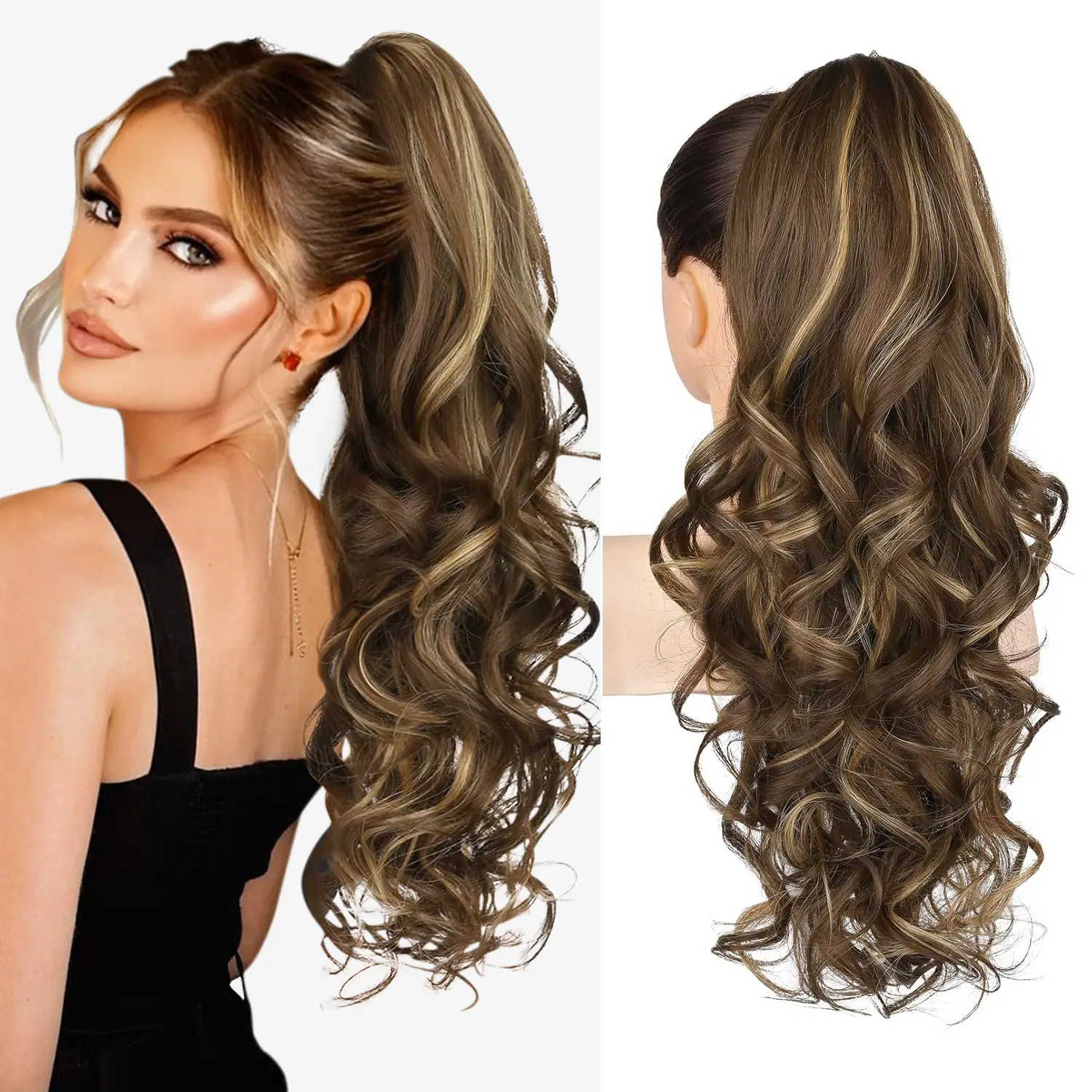 Brown with Blonde Highlights