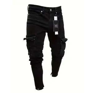 2026 New Mens Jeans Slim Fit Skinny Denim Stretch Tapered Jean Pants