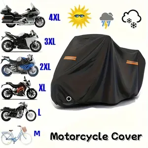 All-Weather Motorcycle & Scooter Cover - Heavy-Duty 500D Reflective UV-Resistant Motorcycle Garage, All-Weather Protection, Tear-Resistant & Sunscreen - Fit for All, Motorcycles, Scooters, Motorcycle Cover, Motorcycle Cover Heavy Duty, Vehicle