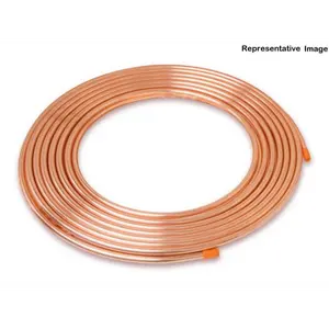 Streamline® DA04050 Copper Coil Roll, 1/4" OD x 50' - Durable