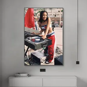 Aaliyah Poster, Music Poster, Canvas Poster, Wall Art, Home Decor, No Frame