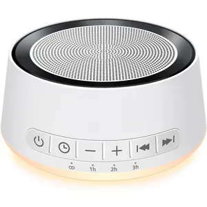 White Noise Machine with 30 Soothing Sounds 12 Colors Night Light Sleep Machine Suitable for Babies Children Adults Brown Noise Machine Pink Noise Machine with 32 Volume Levels Suitable for Office Home Travel