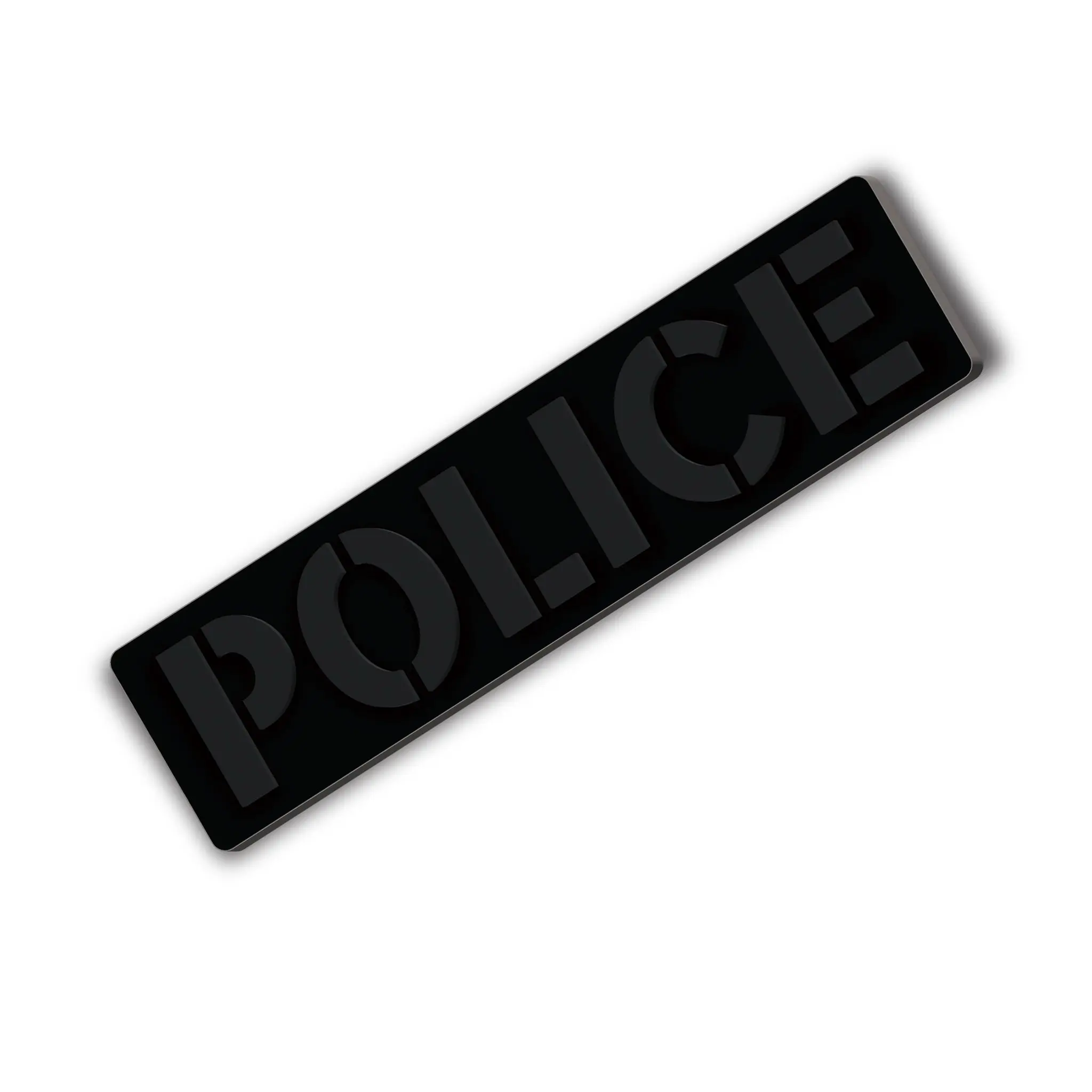 [POLICE] Operator PVC Patch [BLK/BLK]