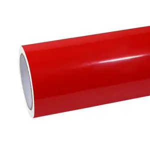 Ravoony Plus Glossy Crystal Ferrari Red Vinyl Car Wrap