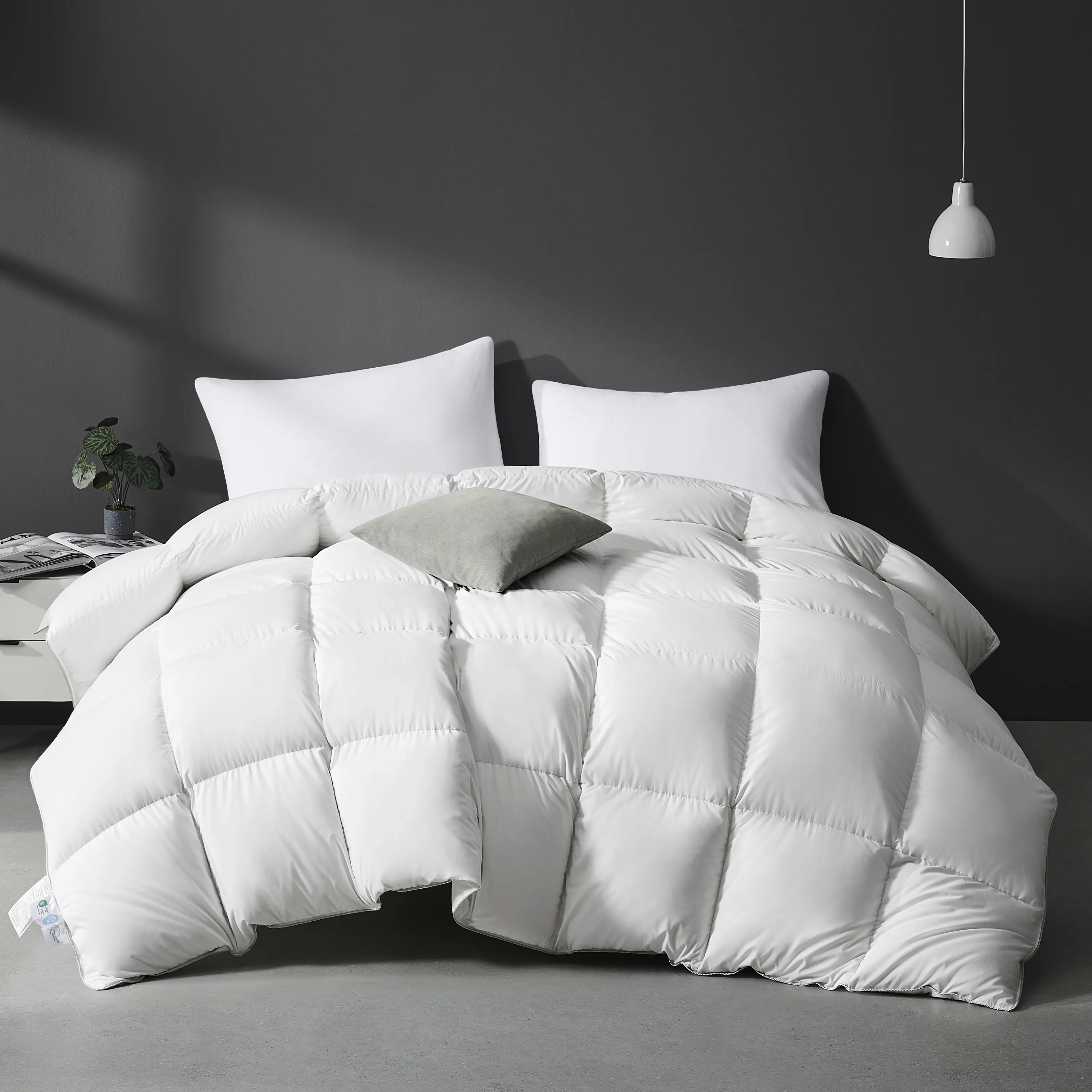 【Deals For You Days】Downluxe Luxurious Down Fiber Comforter with Premium Fabric,  Mellow Comforter，All Seasons Medium Warmth Duvet Inser, Luxurious Goose Down Comforter, #TikTokShopBlackFriday,back to school,back to school shopping,home decor