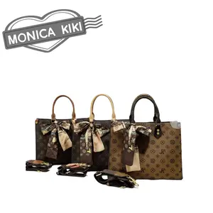 Monica Qiqi Light Luxury European Station Large Capacity Hand-Held Tote Bag Female 2026 New One-Shoulder Commuter Practical Handheld Bag Purse Casual Office Handbag summerwins High Quality Bag Stylish Tote Bag