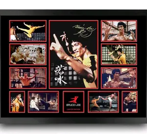 Bruce Lee Legend Signed Photo Poster Framed Limited Edition Memorabilia