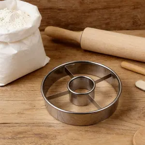 1/3pcs Stainless steel donut cutter - professional donut mold for home baking | food grade baking tool for making donuts, bagels, and pastries, Essential Bakeware