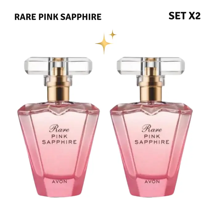 Avon Rare Pink Sapphire Perfume Set | 2-Pack Eau de Parfum for Women