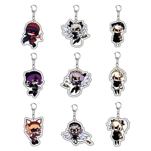 Murder Drones Cartoon Anime Figures Keychain For Uzi N V J Doll Tessa Cute Bag Charms Fans Gift Pendant Chaveio Car Keyring