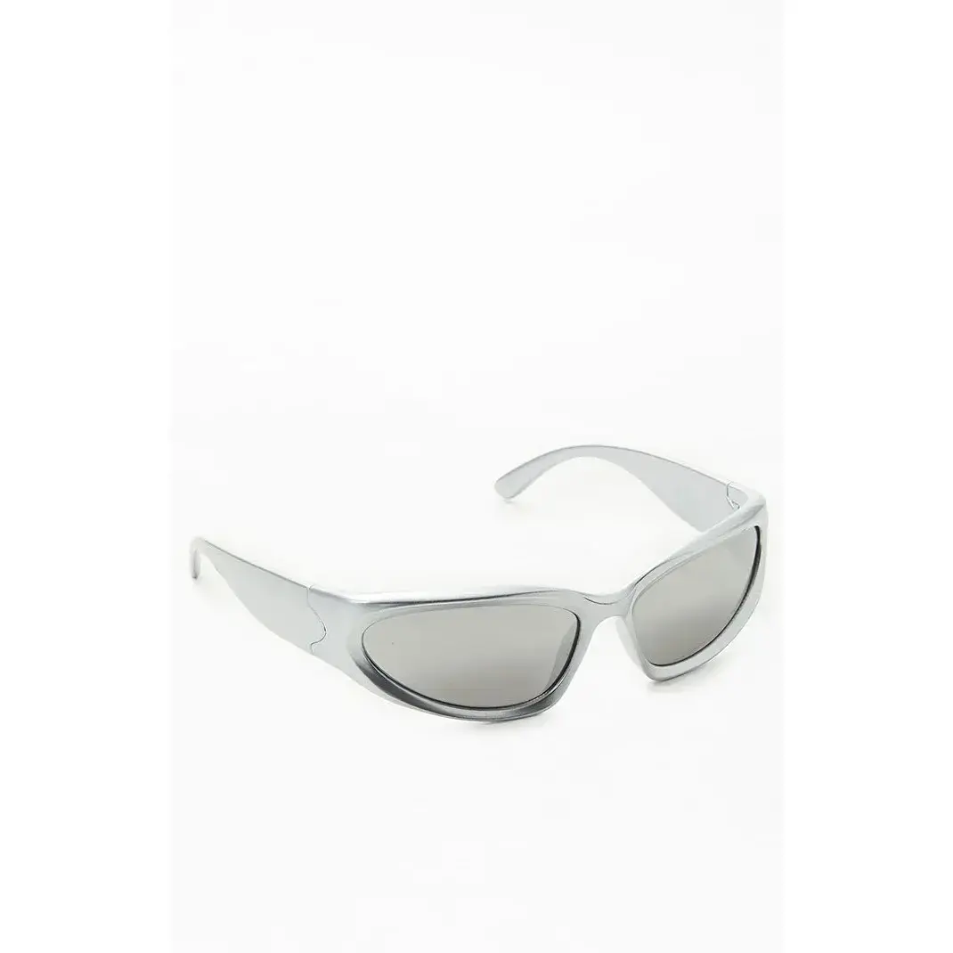 Pacsun Men's Silver Sport Sunglasses