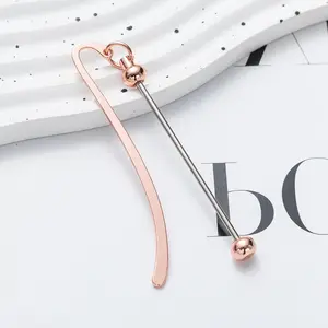 Beadable Metal Bookmark, DIY Beadable Bookmark, Perfect Gift for Book Lovers, Students, Teachers & Friends, Book Accessories
