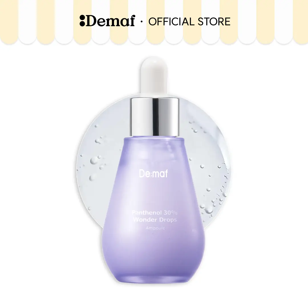 [De:maf Official] Panthenol 30% Wonder Drops Ampoule 1.86 fl. oz. (55ml) | Intensive Concentrated Care | Soothing & Moisturizing | Luminous Complexion | Skin Repair Serums Radiant Dewy