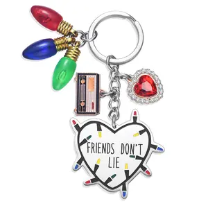 Friendship Gifts Keychain - Friends Don't Lie, Stranger Party Decorations, Birthday Party Supplies, Friends Themed Gifts, Movie Merch, Gifts for Girls