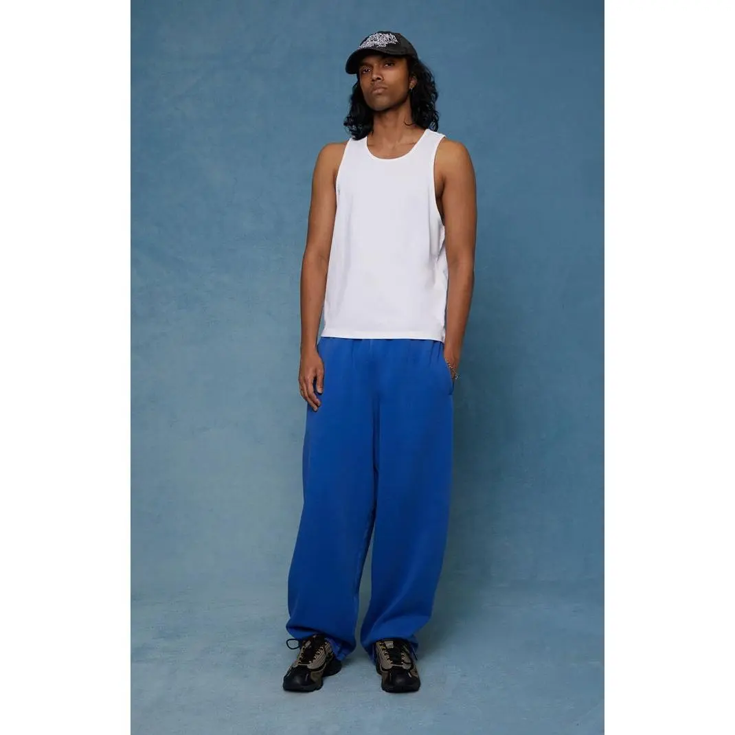 Pacsun Men's Blue Washed Fleece Extreme Baggy Sweatpants