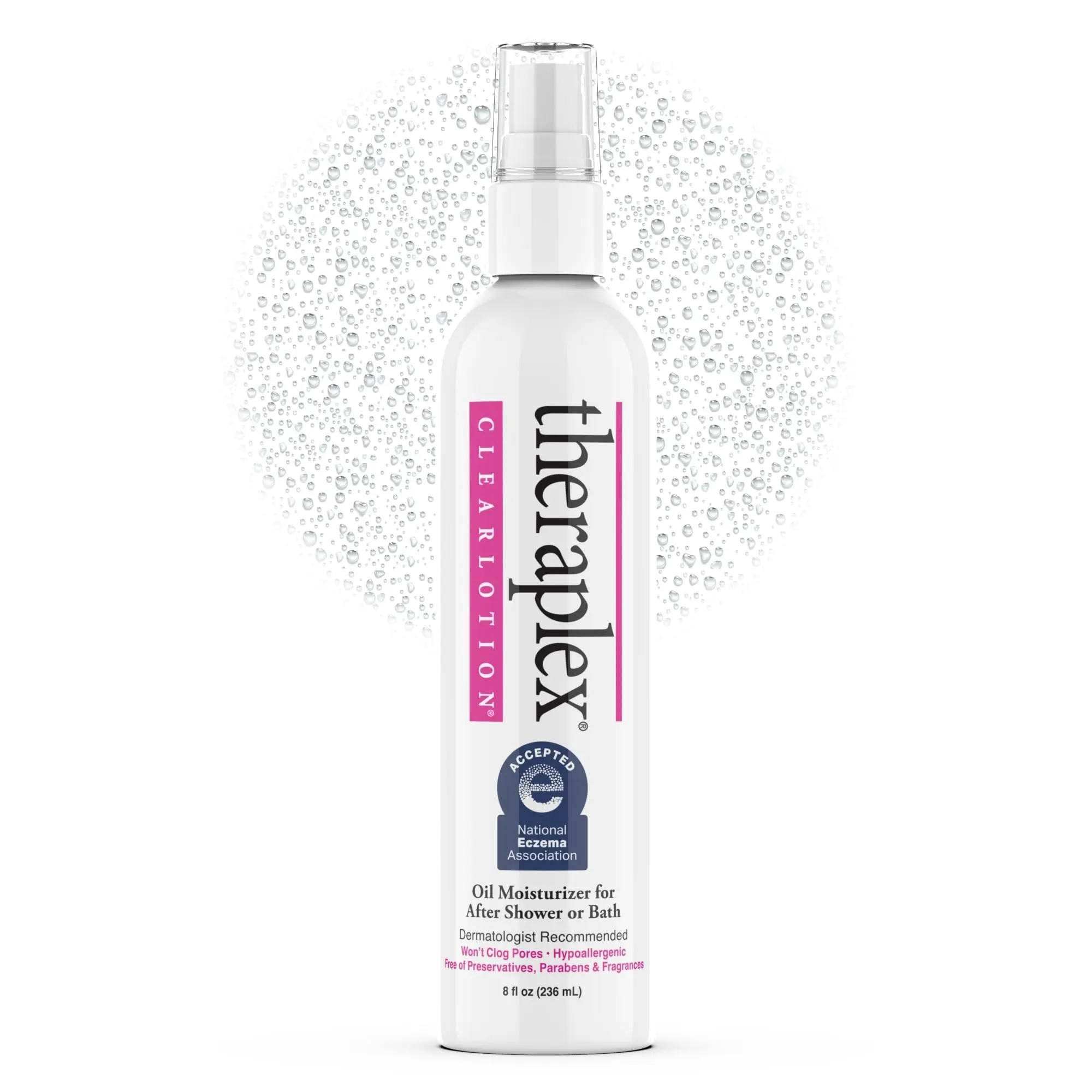 Theraplex Clear Lotion Spray - Jojoba Oil & Hypoallergenic Skincare with National Eczema Seal