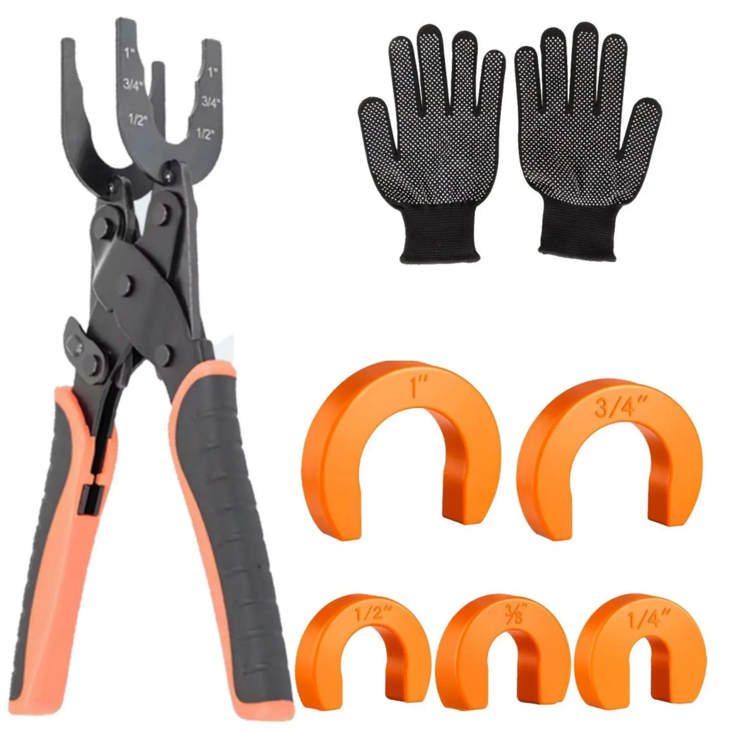 Push-Fit Disconnect Tong Tool for Easily Removing Push-to-Connect Fittings(1/2-in, 3/4-in, 1-in), Multi-Sized Removal Tool For Push Fit Fittings - Home Improvement.