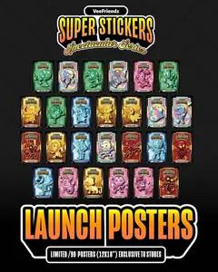 VeeFriends Super Stickers Spectacular Series Exclusive Launch Posters