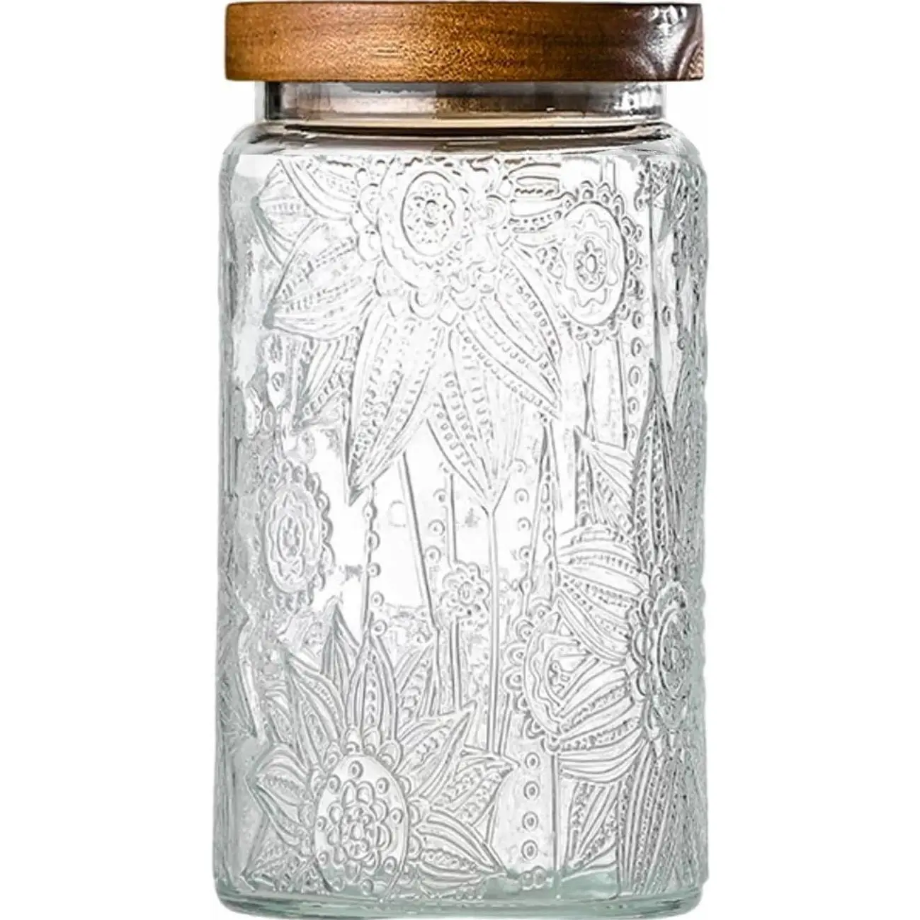 32oz Vintage Glass Jars With Lids, Airtight Food Storage Containers, Kitchen Canisters For Sugar, Coffee, Tea, Spice, Flour, Candy Cookie,