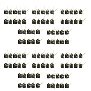 100Pcs DIY Silent Movement Spindle Hands Wall Quartz Clock Movement Mechanism Repair Tools Part Clock Kit