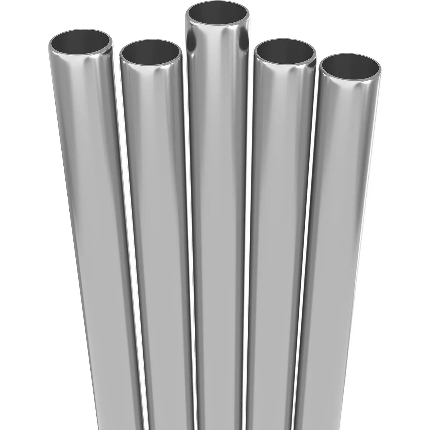 5 Super Extra Wide Boba Straws Stainless Steel. 10.23" Long Metal Straws   Thick Large  for Smoothies, Bubble . Dishwasher Safe Hard Drinking Straws.