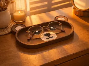 Cute Bear Eyeglasses Holder – Kawaii Desk Organizer
